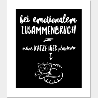 Bei Emotionalem Zusammenbruch Meine Katze Hier Platzieren Posters and Art